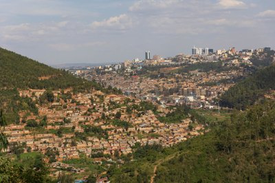 Rwanda pealinn Kigali, kus elab 1,2 miljonit inimest.