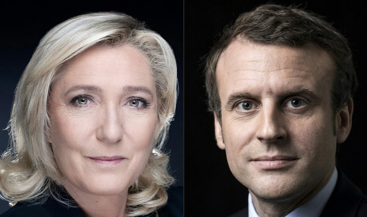 Marine Le Pen ja Emmanuel Macron