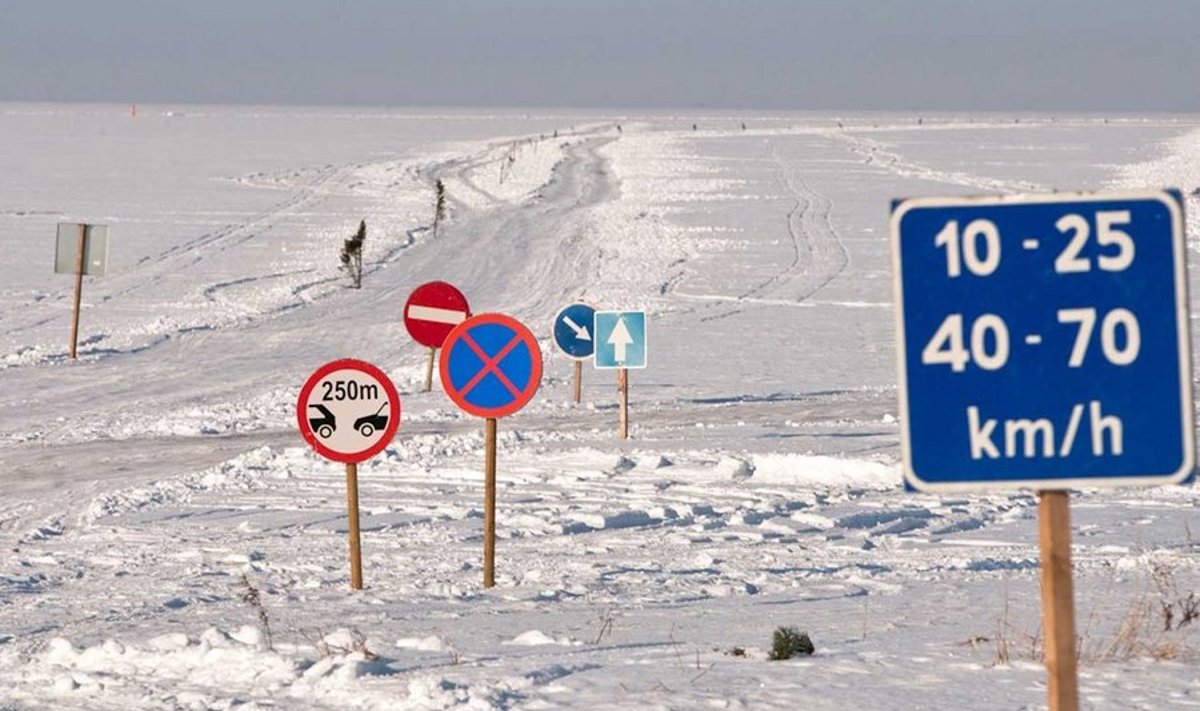 Heal külmal talvel avatakse Eestis kõik kuus jääteed.