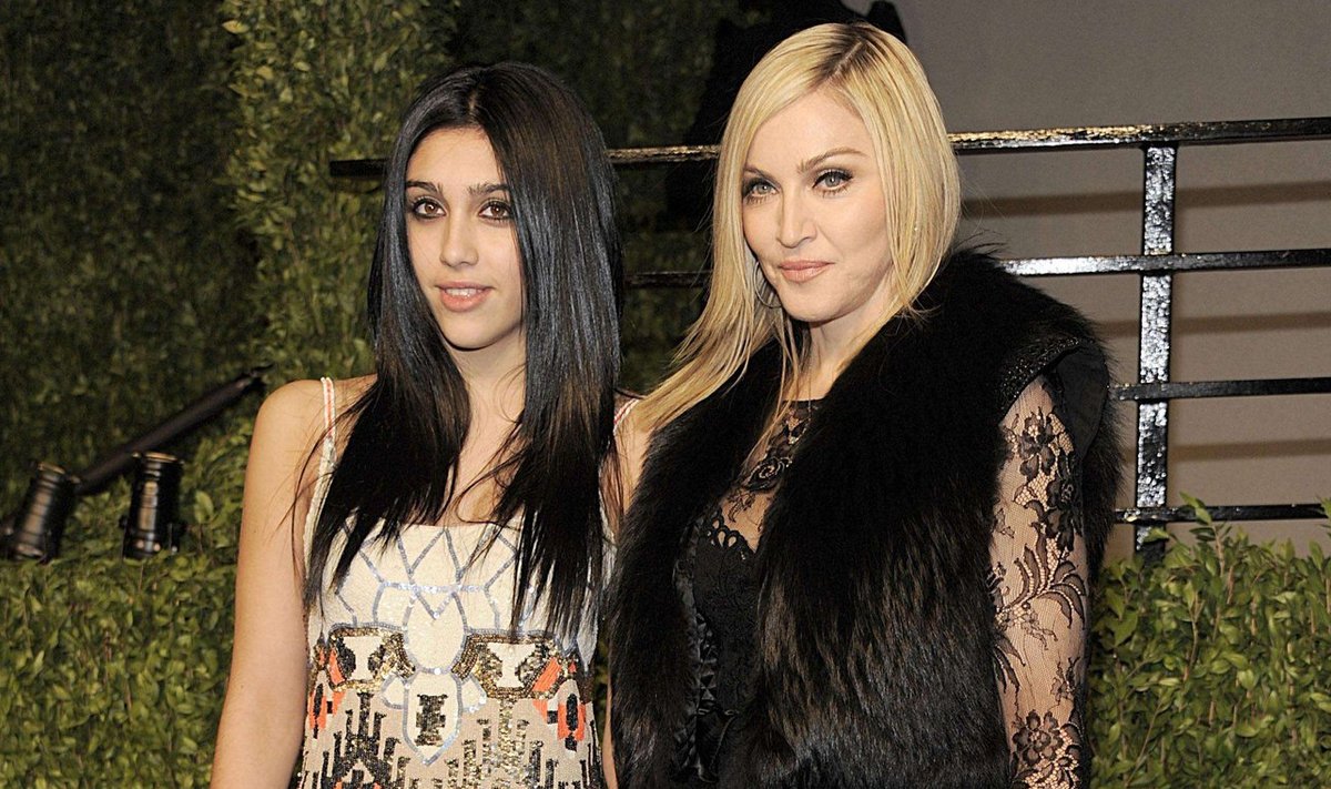 Madonna ja tütar Lourdes Leon