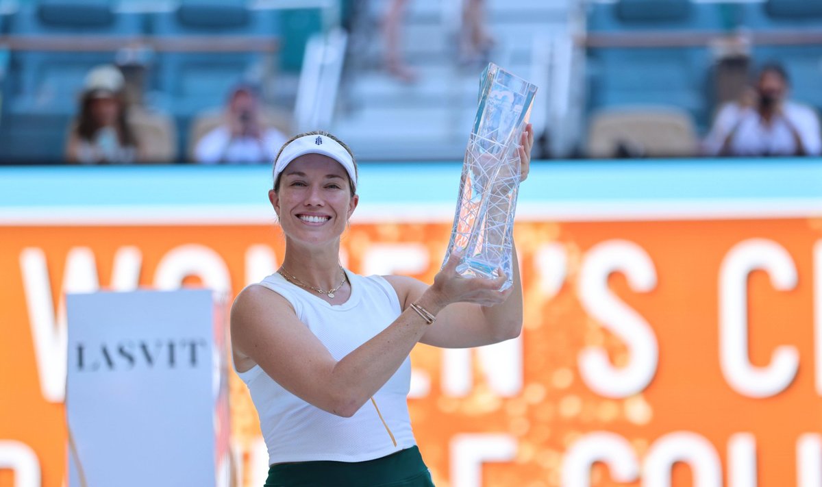 Danielle Collins triumfeeris Miami WTA turniiril.