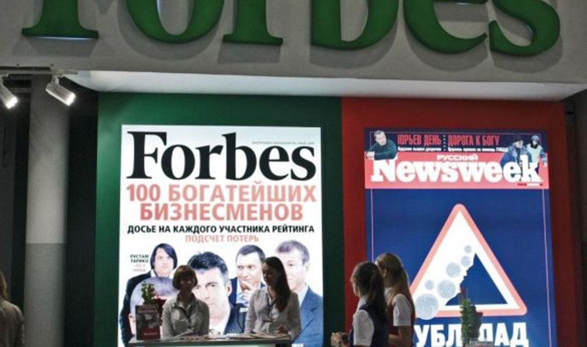 Forbes'i ajalehestend Peterburis foto: ITAR-TASS, Scanpix