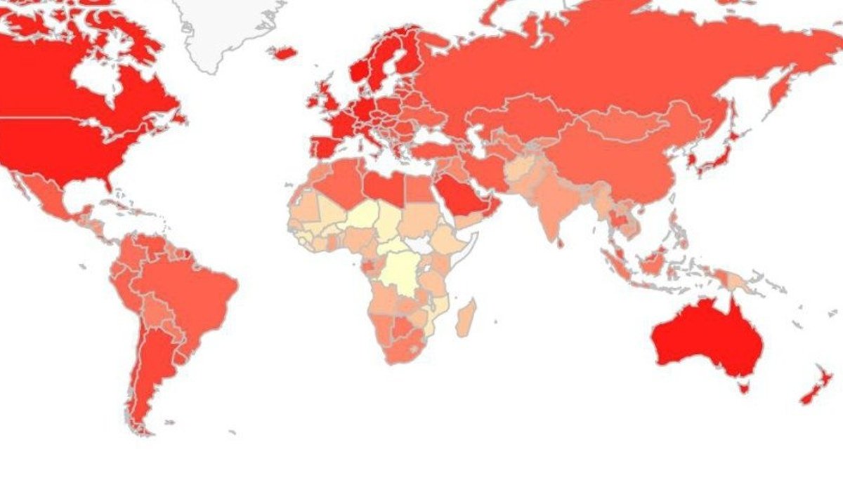 Inimarengu indeks üle maailma; world-statistics.org