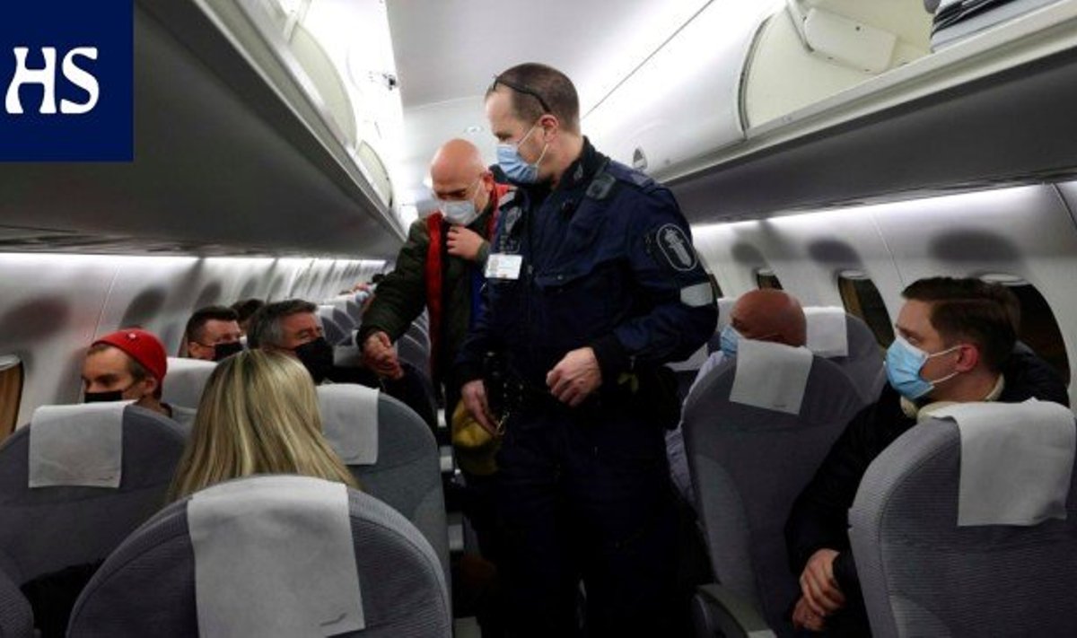 Perttu Nousiainen võeti politsei poolt kinni juba lennuki pardal.