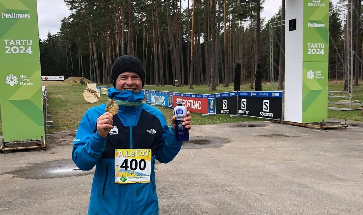  Kunnar Karu 39. Tartu Maastikumaratoni finišis.