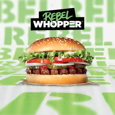 Rebel Whopper Burger 