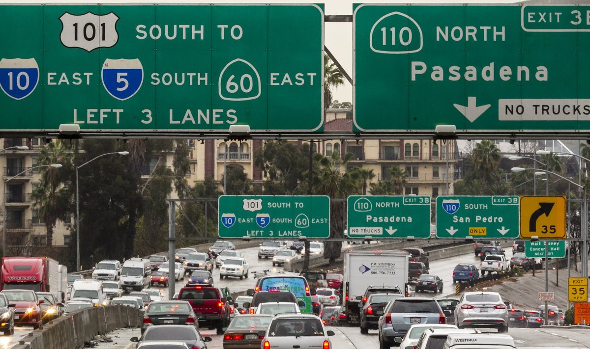 Los Angelese liikluses on ummikud tavalised.