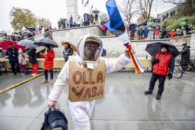 Meeleavaldus Vabaduse väljakul 23.10.2021