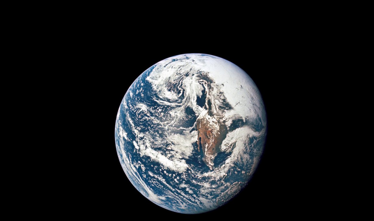 1969. aastal kosmoselaeva Apollo 10 pardalt tehtud jäädvustus Maast.