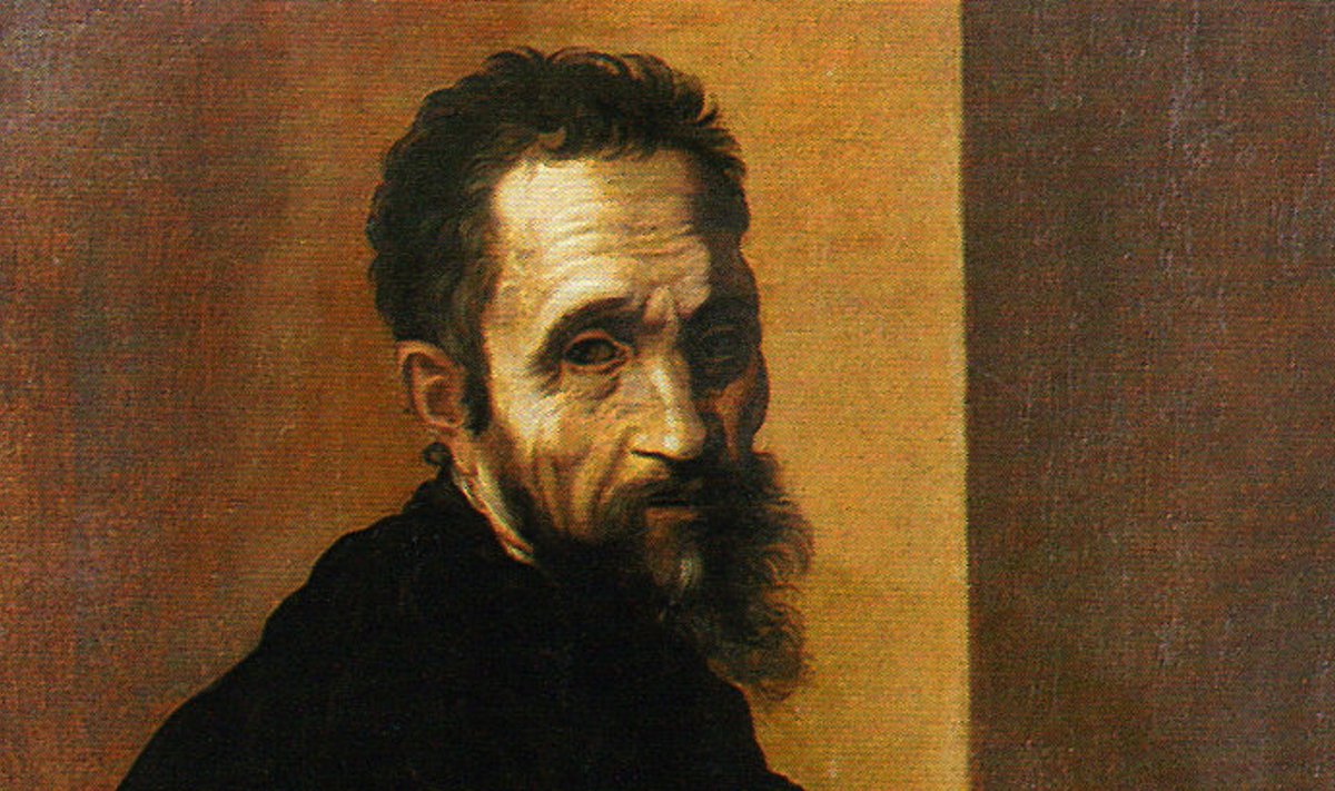Michelangelo u 1535. aastal valminud õlimaalil, mille autoriks Jacopino del Conte. (Foto: Wikimedia Commons)