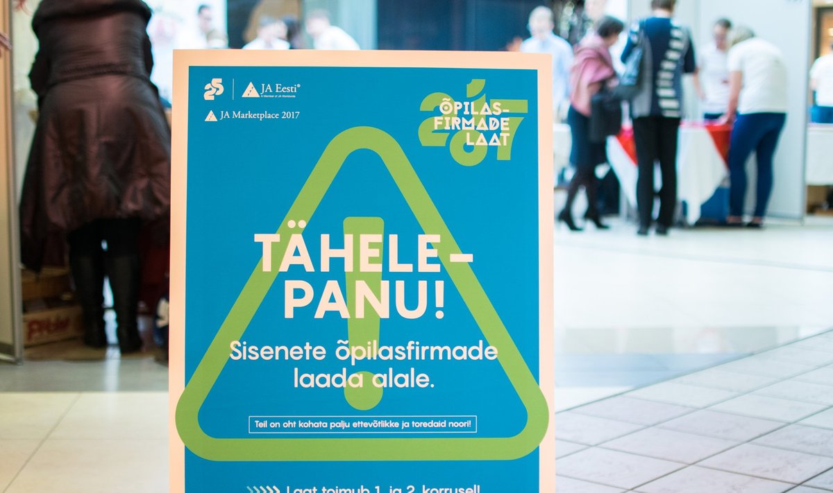 Õpilasfirmade laat 2017. aastal Tallinnas.