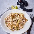 Tervisesportlase eine: koorekastmes pasta baklažaanilaastudega