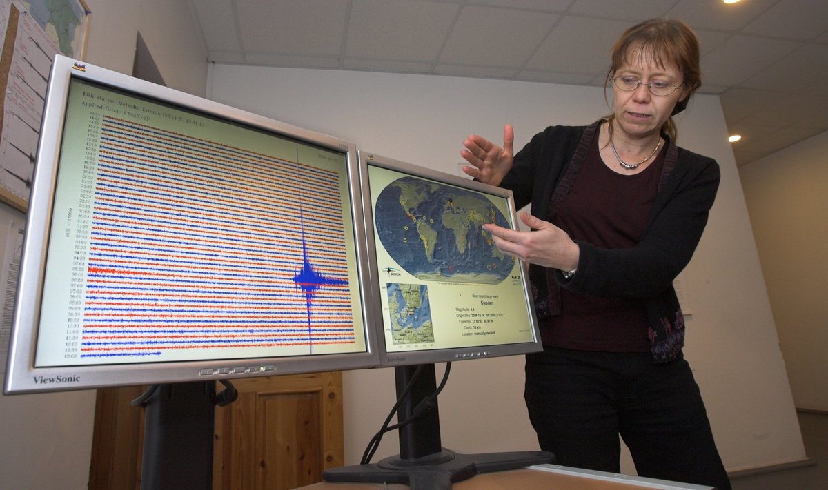 Seismoloog Heidi Soosalu kinnitas vibratsiooni Soome lahe gaasitoru lähedal.