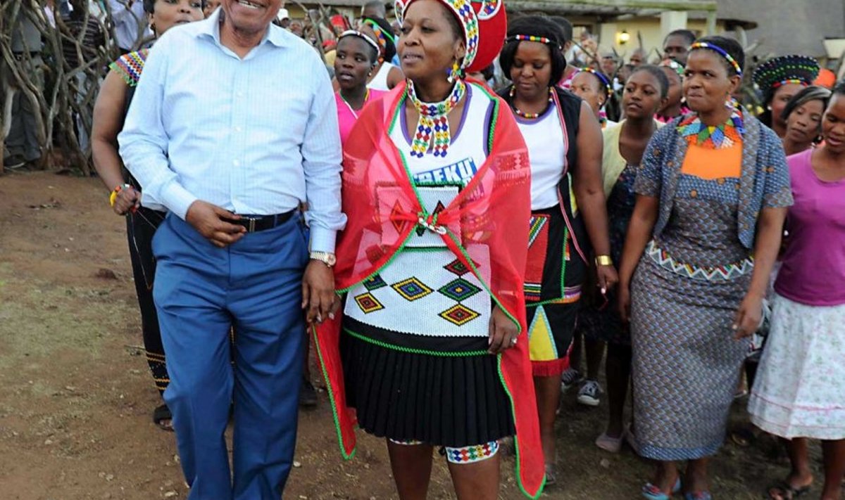 Kas poleks sobinud? Kristina Mänd näinuks ennast meeleldi president Jacob Zuma (pildil) haaremis. (Scanpix)