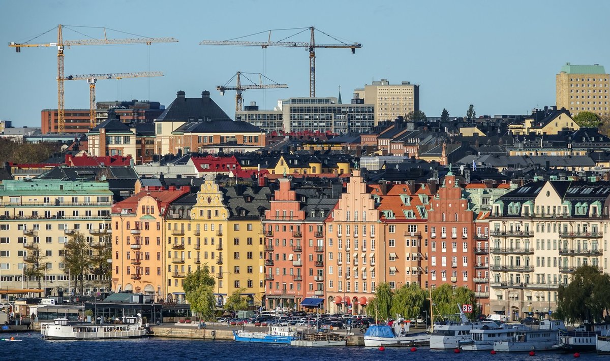 Ehitus Stockholmis. Foto on illustratiivne.