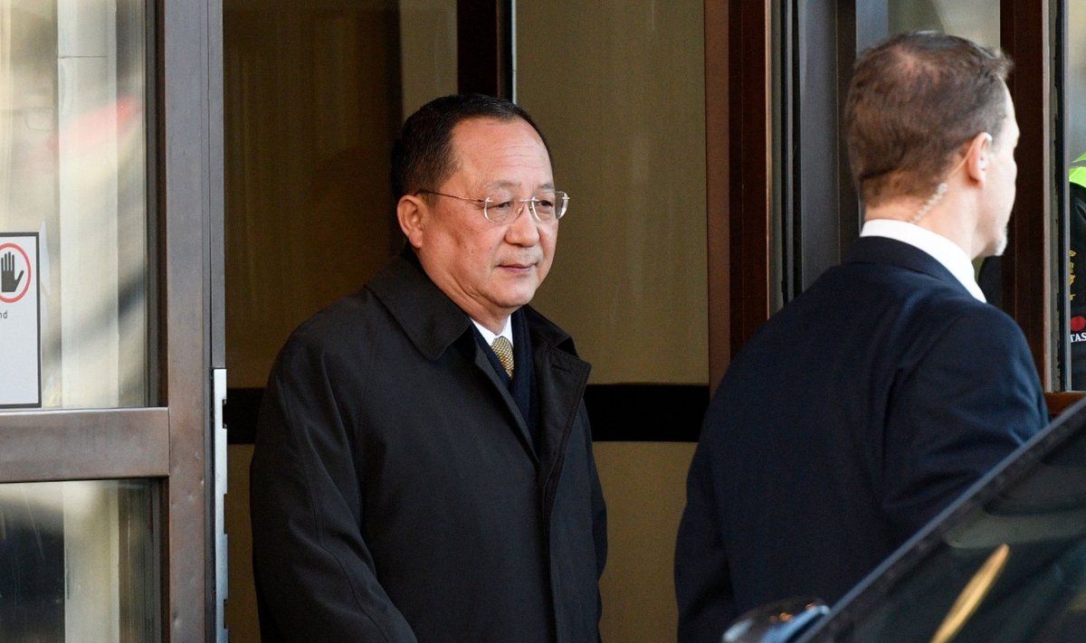 Põhja-Korea välisminister Ri Yong-ho reedel Stockholmis