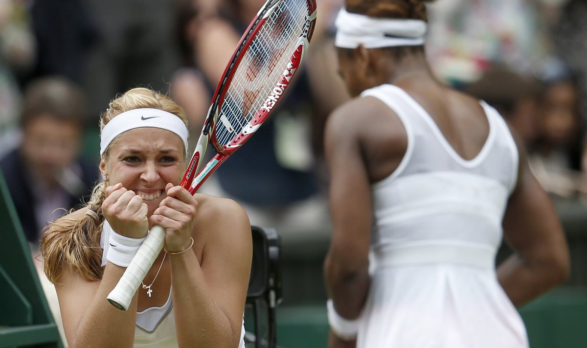 Sabine Lisicki pärast Serena Williamsi võitmist