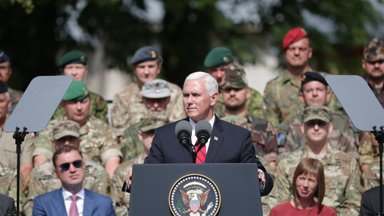 VAATA UUESTI | Ameerika Ühendriikide asepresidendi Mike Pence sõnavõtt Eestisse saadetud NATO lahingugrupi ja Eesti sõduritele