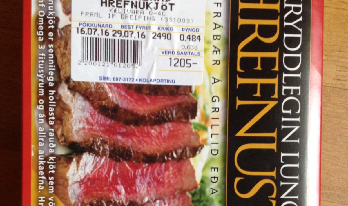 Reykjaviki turul kaubeldakse agaralt kääbusvaala lihaga.