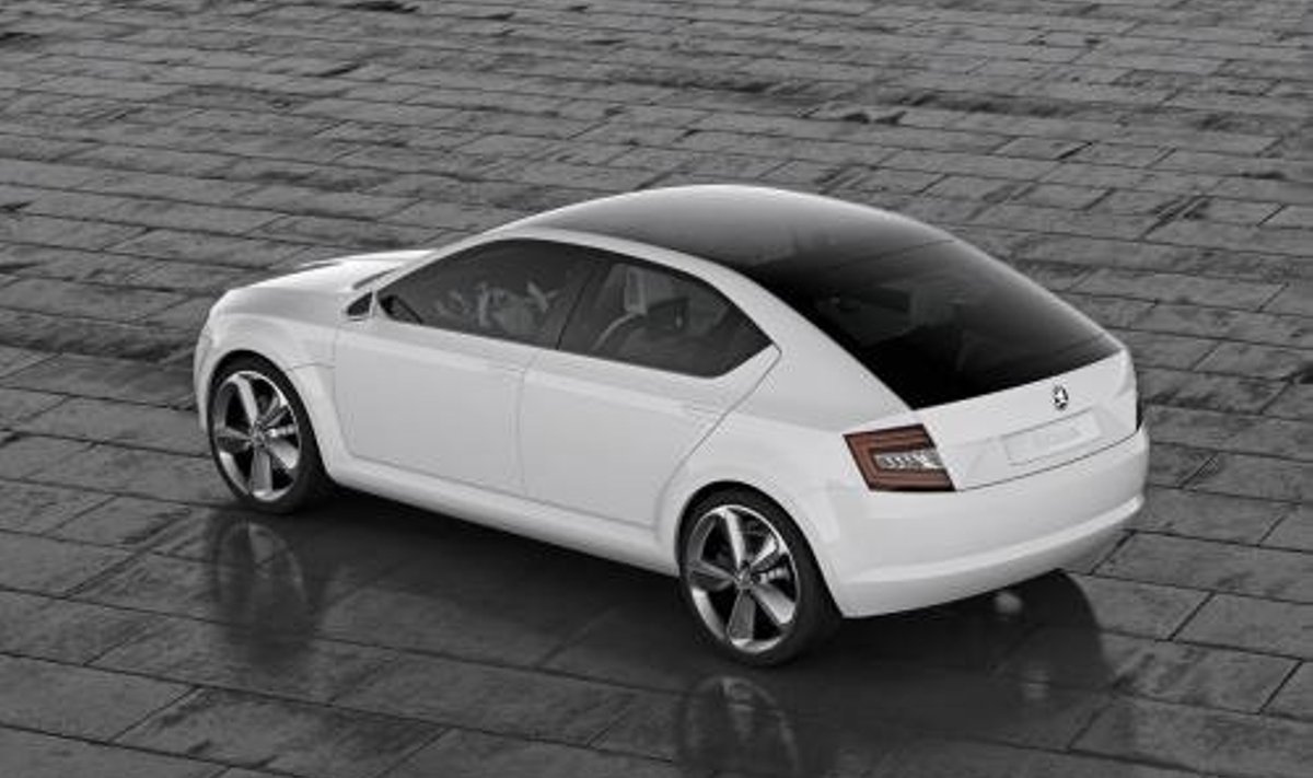 Škoda Design Concept: kandilised õlad ja redutseeritud joon