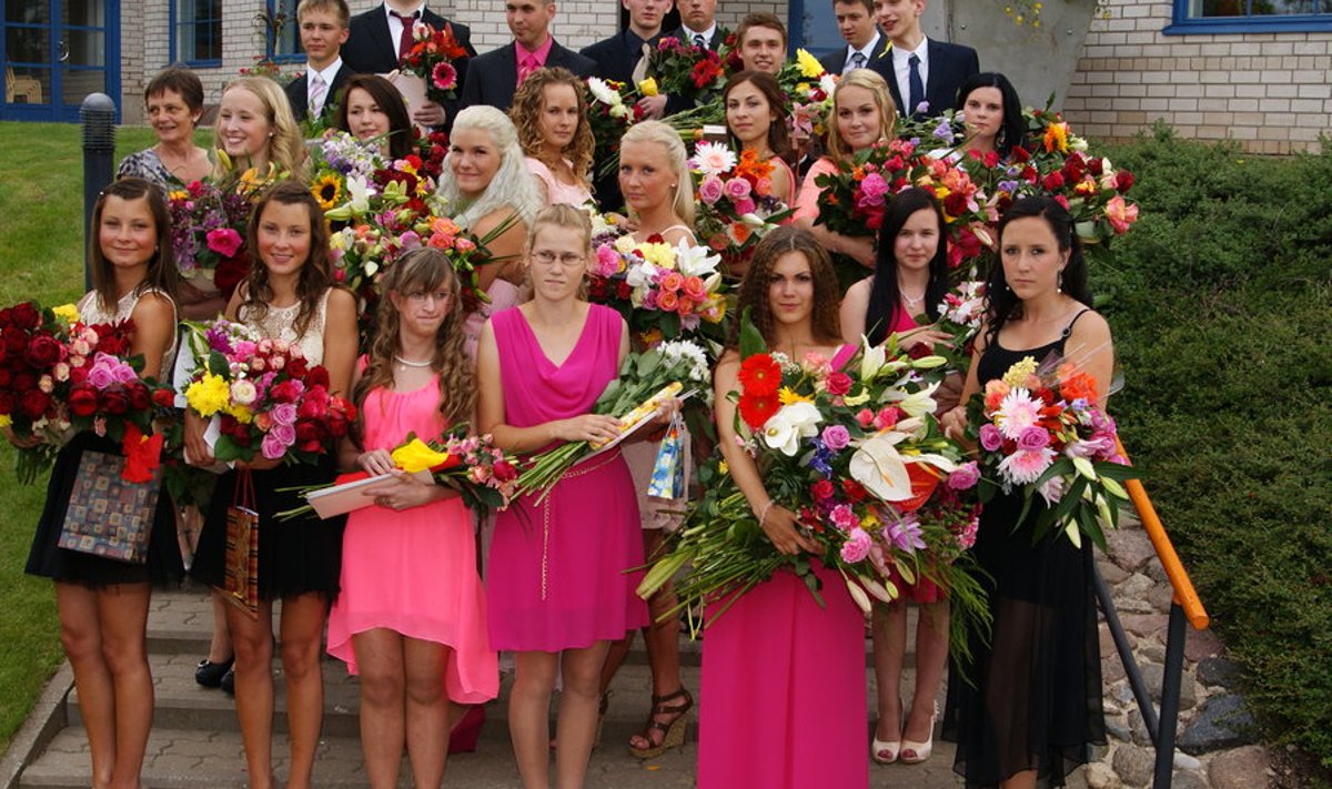 12. klassi lõpetajad. Foto: Kalmer Märtson