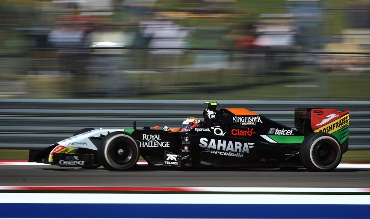 Force India sõitja Sergio Perez