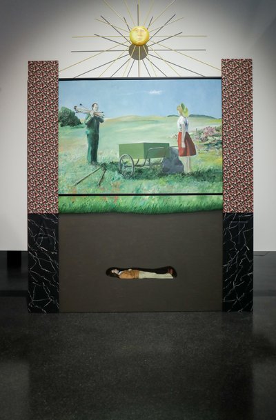Andres Toltsi maali „Maamõõtjad” põhjal on Kaido Olel valminud töö „A. T. kenotaaf”, mis kujutab maapõue maetud Toltsi surnukeha.