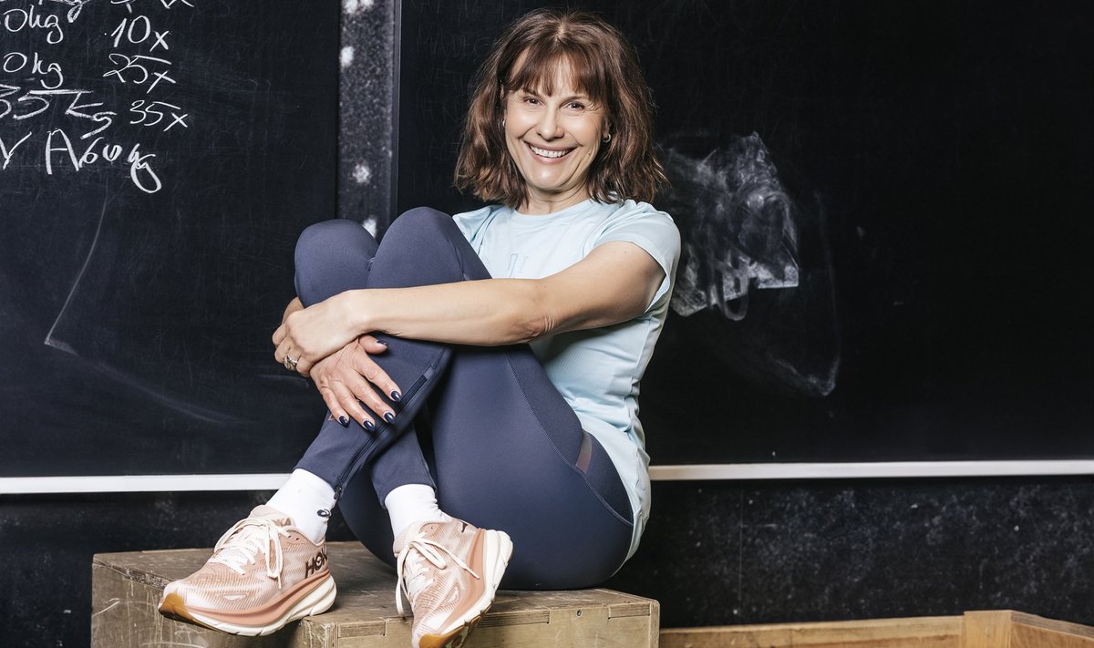 Näitleja ja psühholoog Rita Rätsepp peab treeningjalatsite valikut väga oluliseks. Seda eriti praegu, kus tuleb taastuda jalatraumast.