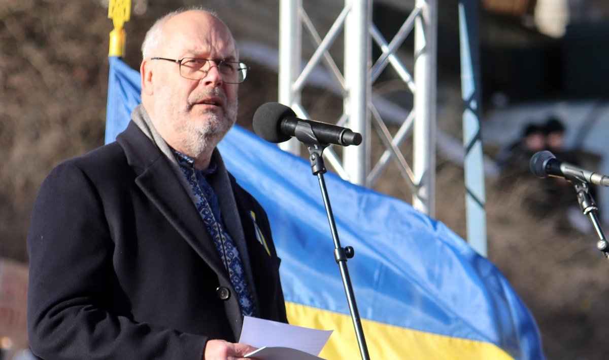 Meeleavaldus Ukraina toetuseks Vabaduse väljakul, 26.02.22