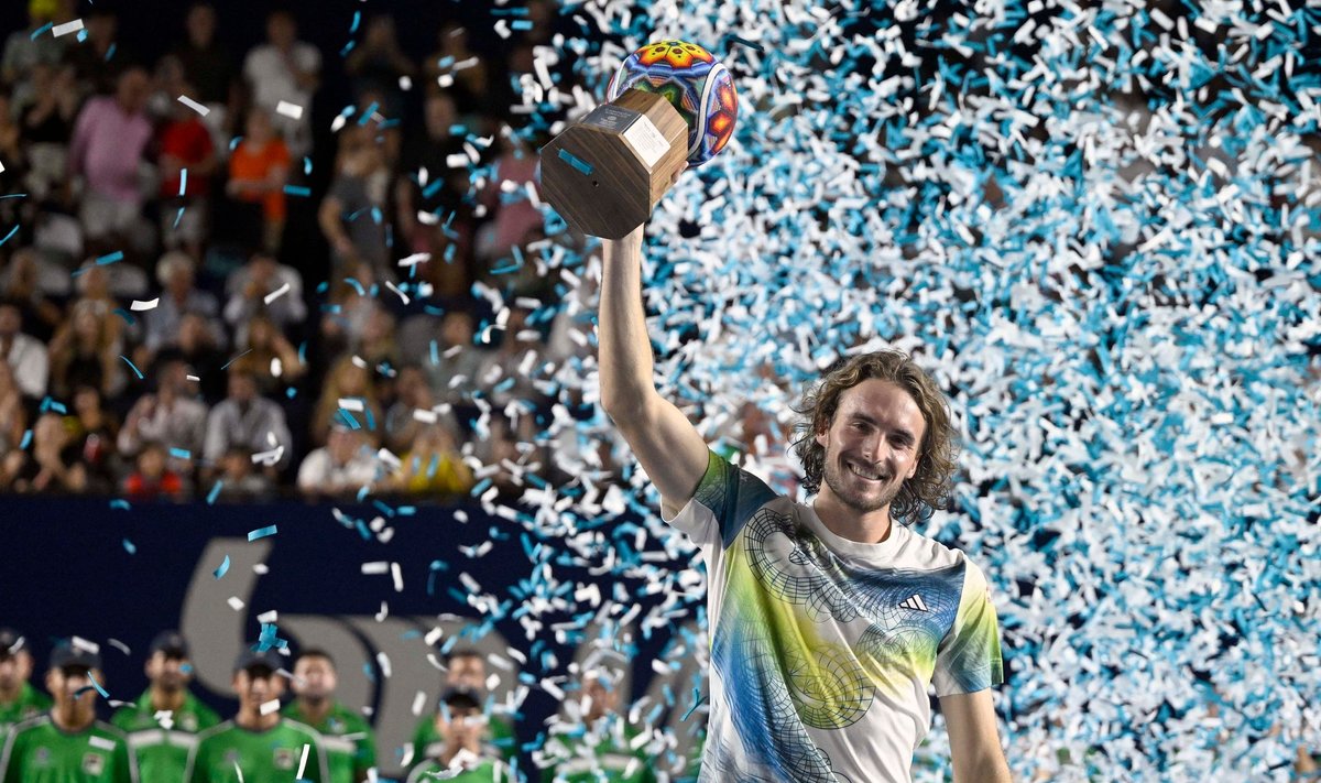 Stefanos Tsitsipas võitis Los Cabose ATP turniiri finaalis Alex De Minauri.