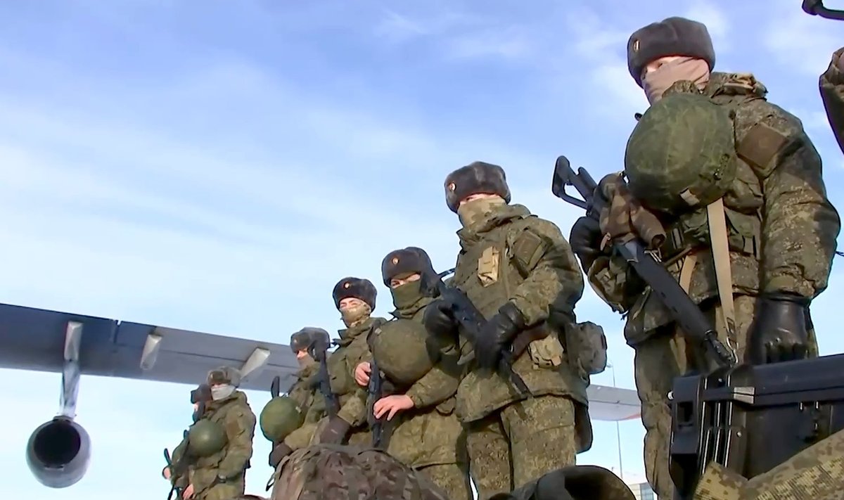 Vene sõjaväelased, foto on illustratiivne