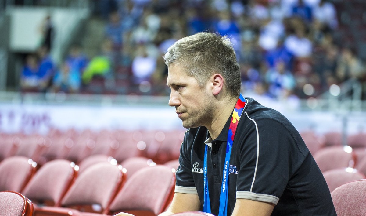 Keio Kuhi 2015. aasta EM-finaalturniril Riias Eesti - Belgia mängul.