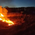 FOTOD | Pärnumaal kerkisid taevasse leegid, kui põlema läks veerandi hektari jagu kulu