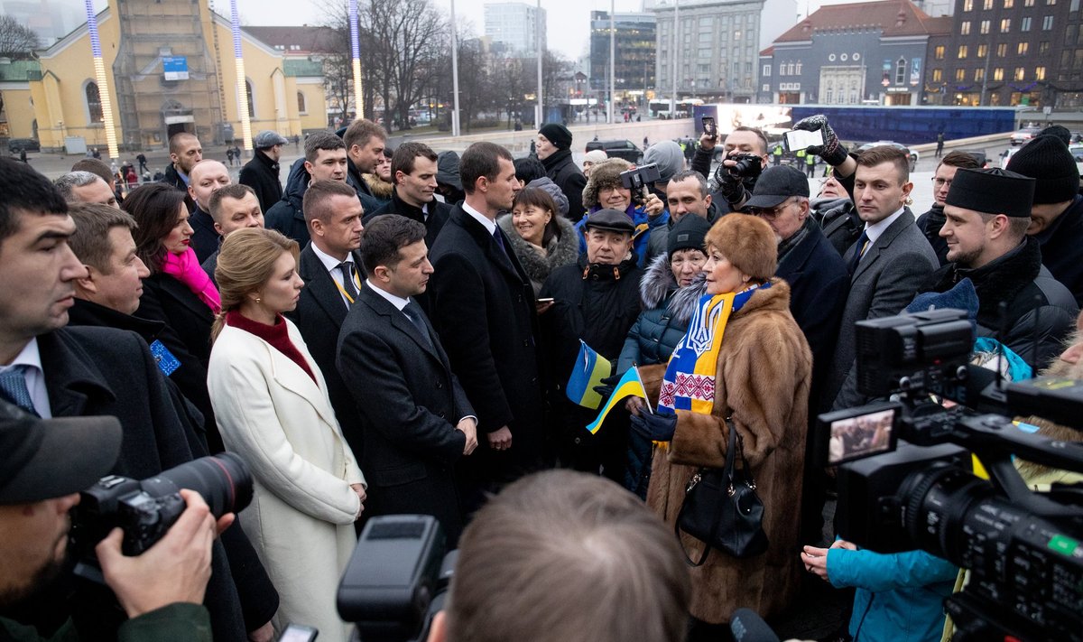 Президент Украины в Эстонии в 2019 году

