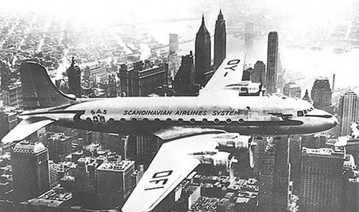 DC4 MANHATTANI KOHAL: Enne reaktiivlennukite laiemat kasutuselevõttu nõudis reis new yorki aega üle ööpäeva.