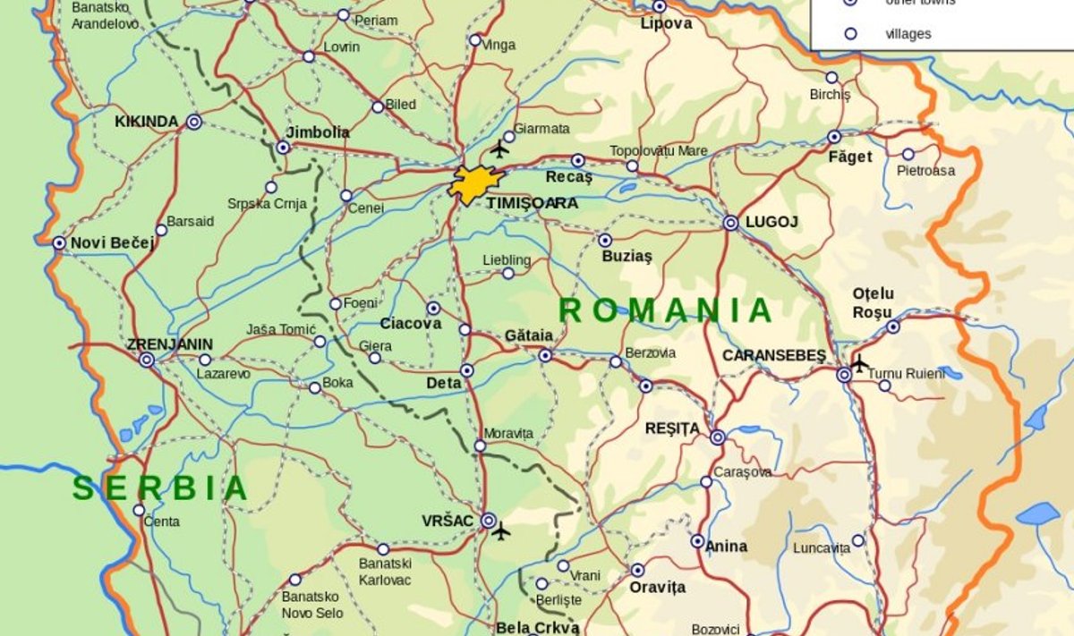 Banat jagati 1920. aastal Serbia ja Rumeenia vahel ära.