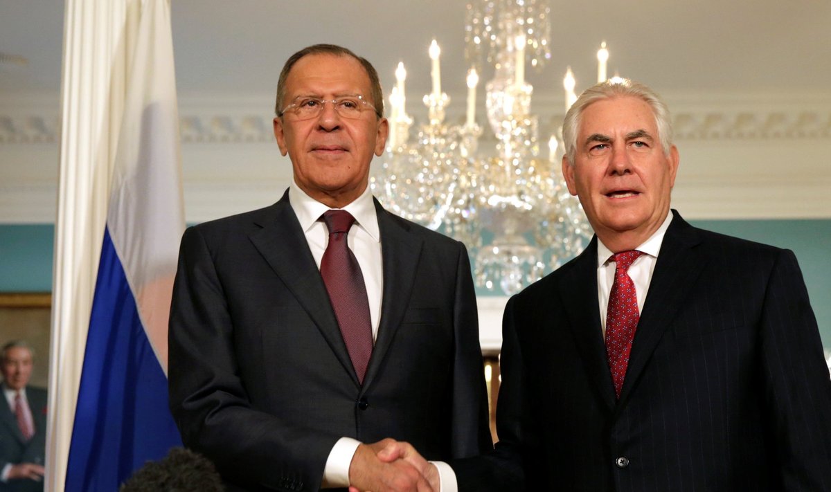 U.S. Secretary of State Rex Tillerson meets with Russian Foreign Minister Sergey Lavrov in Washington