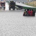 В Вильнюсе прошел сильный ливень, город затоплен