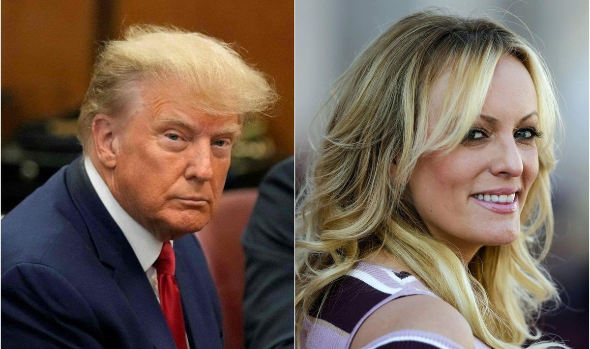 PILDIL TAGASI: Vahepealsed aastad, kui Trump (vasakul) ei huvitanud kedagi, on möödanik. Paremal Trumpi kohtutralli tarinud näitleja Stormy Daniels.