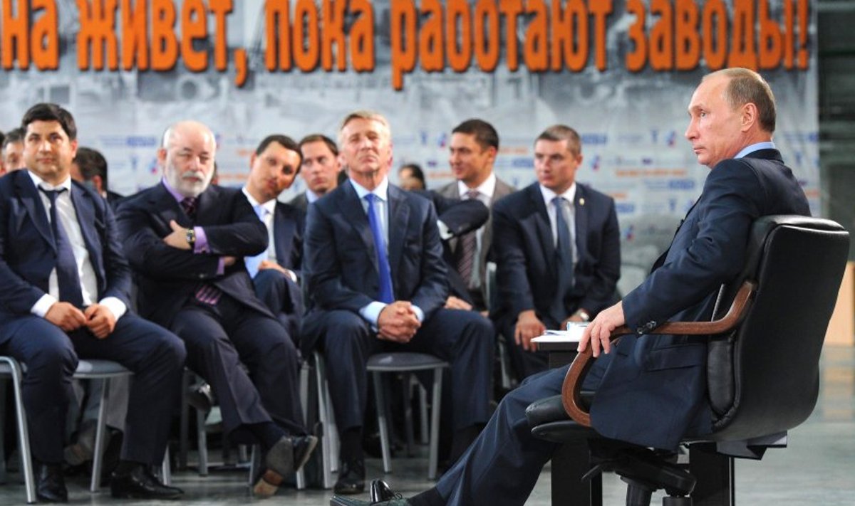 Putin kohtumisel Vene ärimeestega.