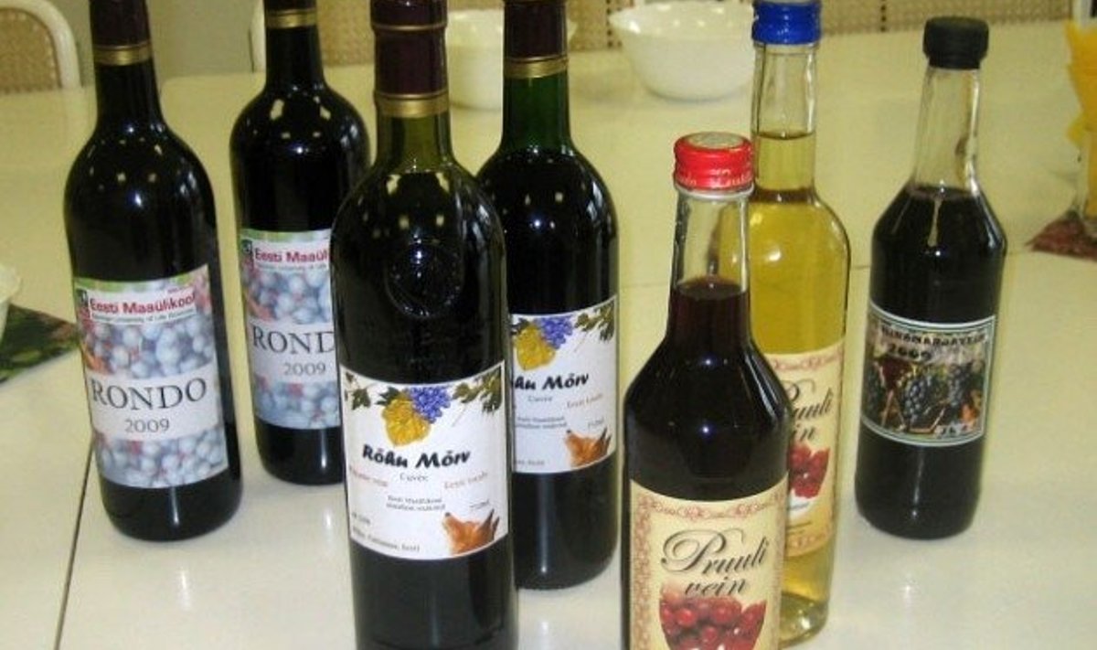 Maaülikoolis valmistatud veinid.