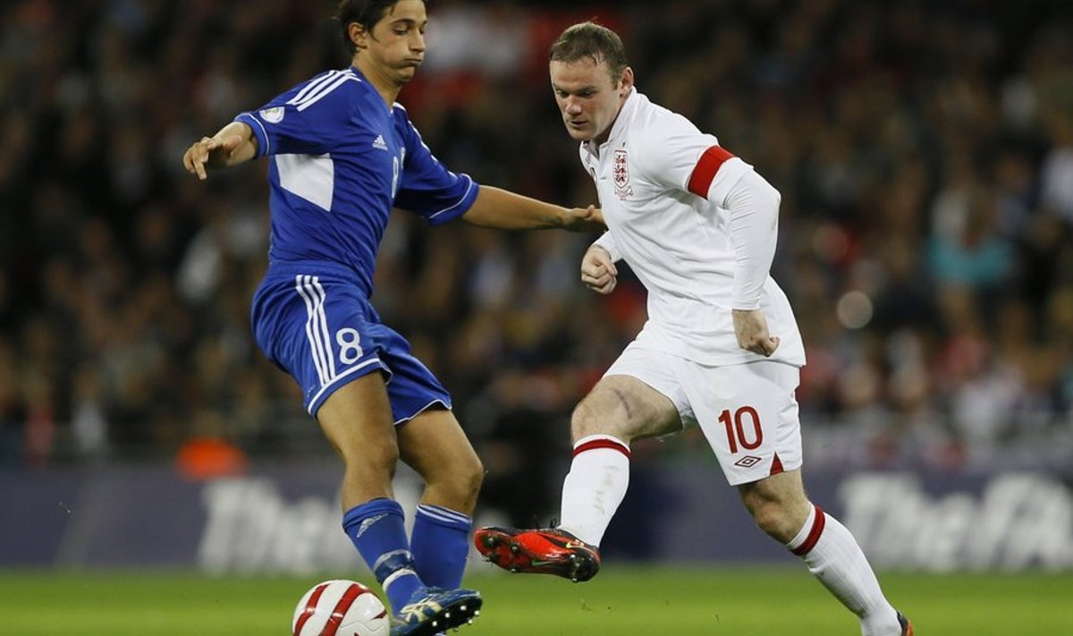 Wayne Rooney mängus San Marinoga