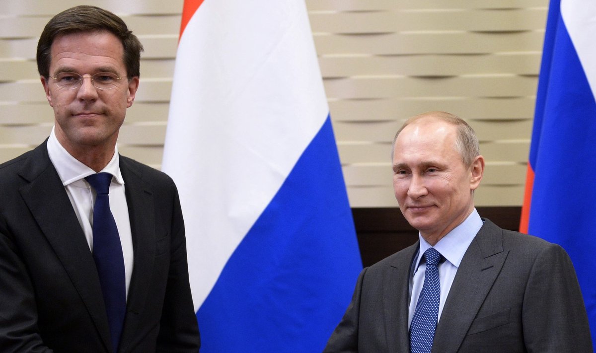 Mark Rutte ja Vladimir Putin