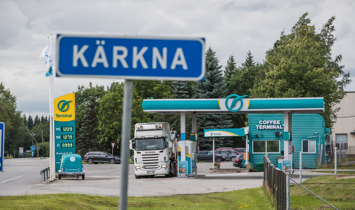 Заправка Terminal в Кяркна, поблизости от Тарту. Фотография сделана летом 2020 года.