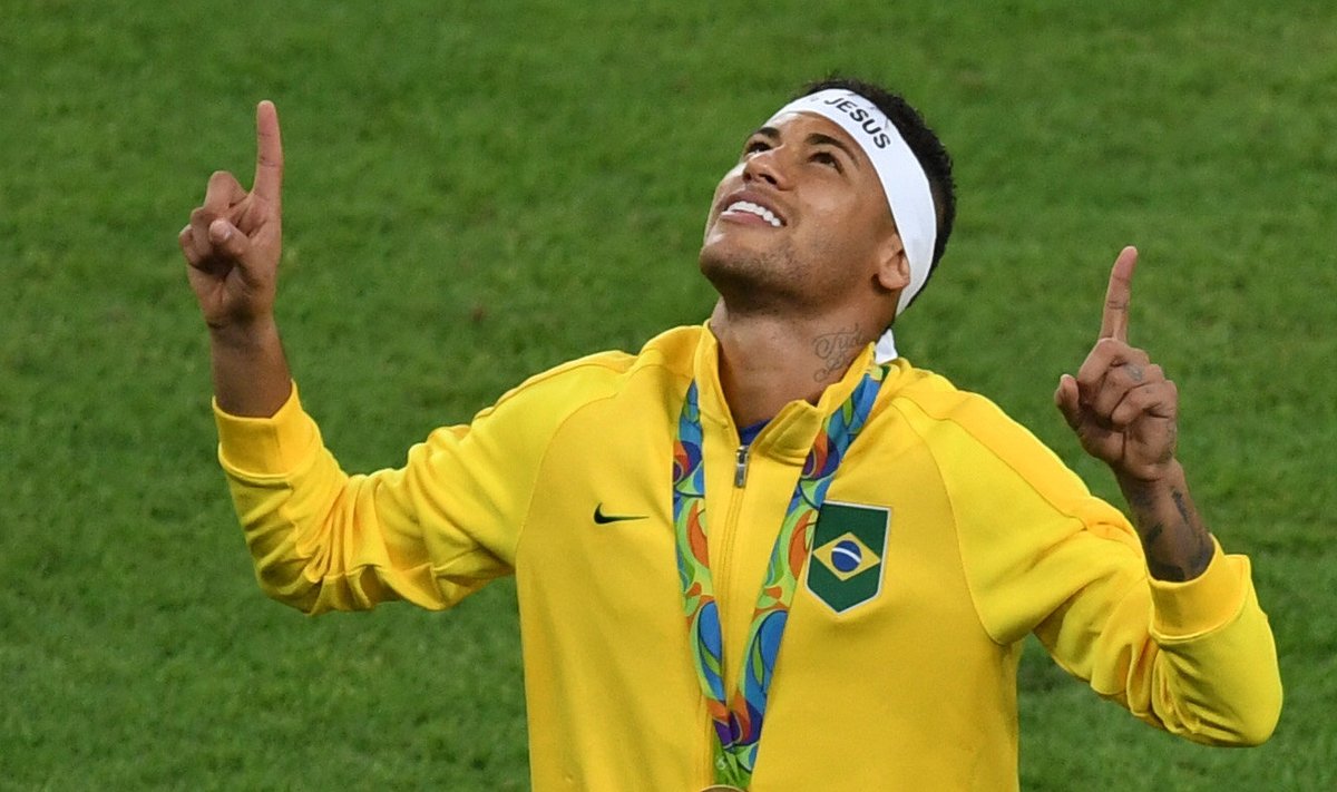 Neymar Rio olümpial kuldmedaliga