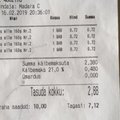 FOTO | Ainaži alkoholipood annab välja eestikeelseid tšekke, Läti Riigikeele Keskus on hämmastuses