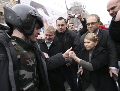 SÕDA VENEMAA VASTU OLEKS HULLUMEELSUS: Just sellisel seisukohal oli 2014. aasta veebruaris endine peaminister Julija Tõmošenko.