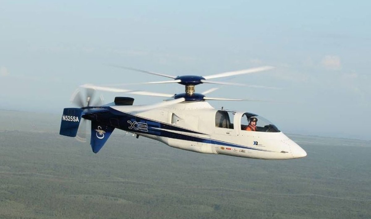 Sikorsky X2 on kiireim kopter atmosfääris
