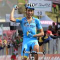 VIDEO: Astana tulevikulootus võitis Giro d´Italial etapi uhkes üksinduses