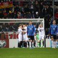 BLOGI JA FOTOD | Eesti jalgpallikoondis hoidis 15. minutil vähemusse jäänud Saksamaa avapoolajal nulli peal, kuid kaotas lõpuks ikkagi 0:3